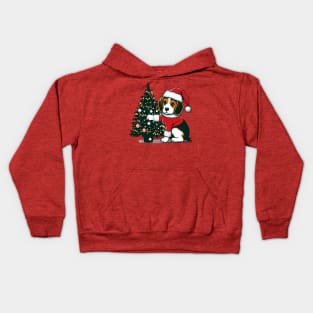 Beagle Dog Christmas Kids Hoodie